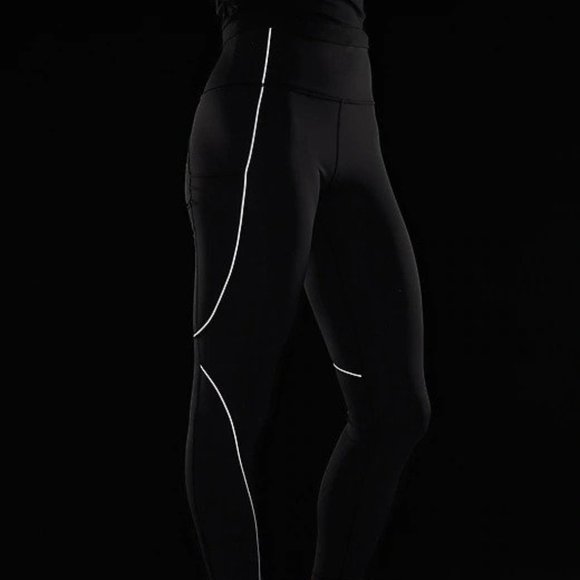 Athleta Tailwind Reflective 7/8 Tights XXS Black - Picture 5 of 6